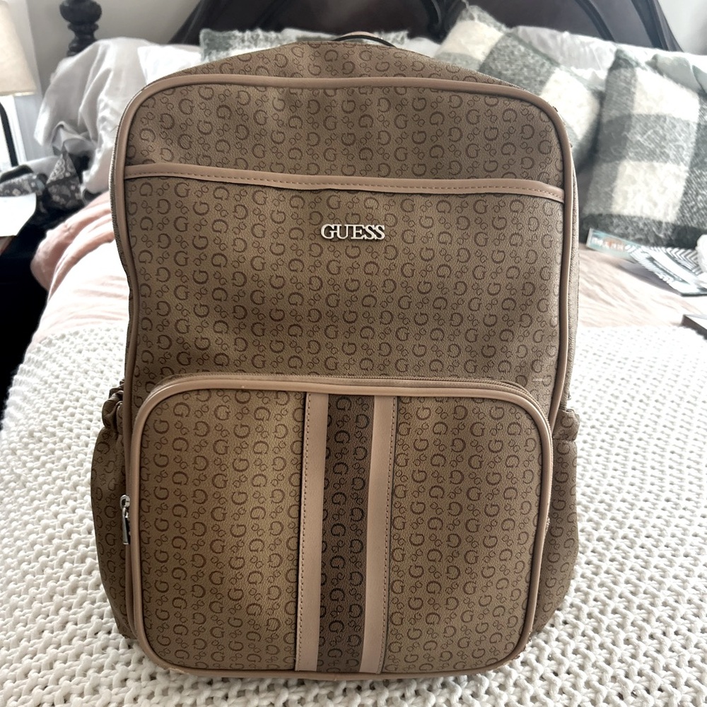 Coach Backpack Diaper bag with insulated pockets, and stroller straps